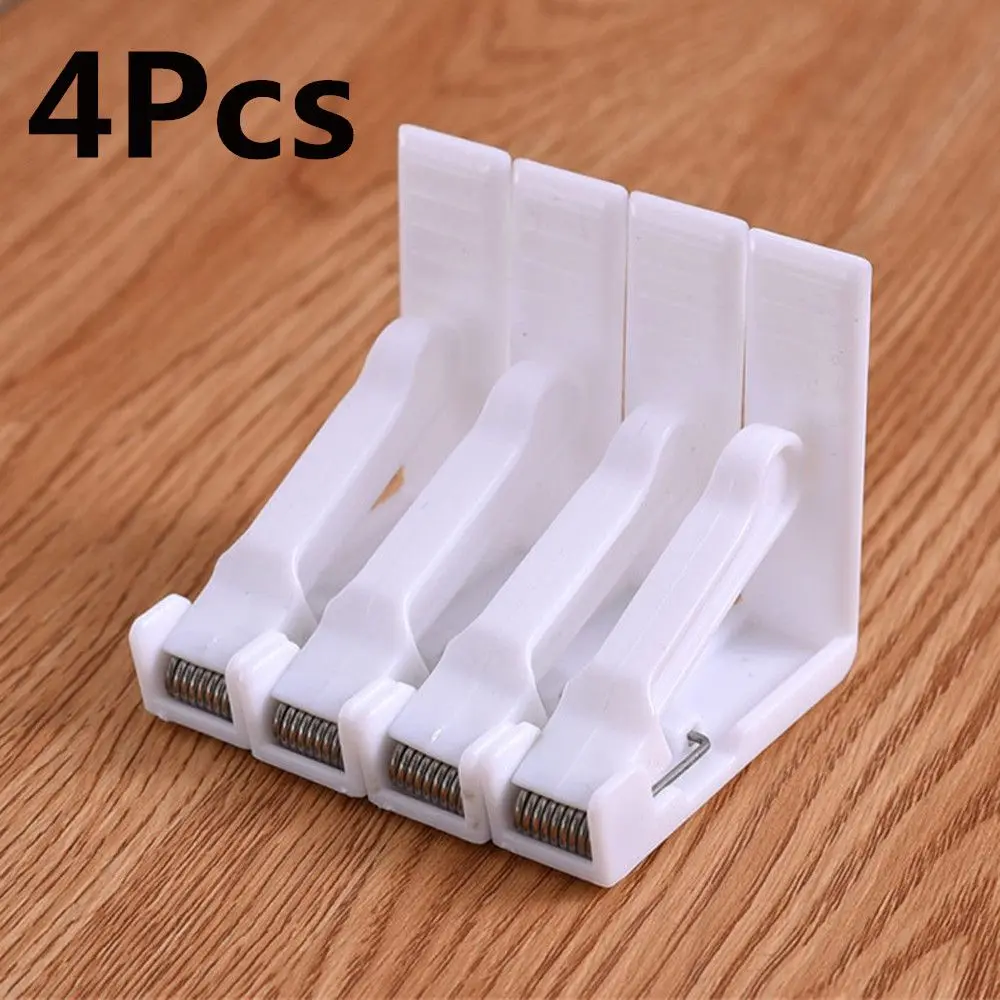 4 шт. белая скатерть клип стол юбка Обложка вечерние свадебные зажим для скатерти