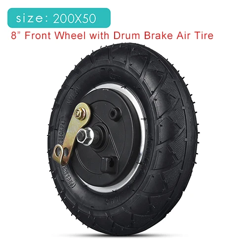WHEEL200X50BRAKE 5,5/6/8/8,5/10/12 дюймов электрический скутер велосипед шины инфляция шин, сплошное отверстие колесо пробка автошины для Xiaomi M365 Mijia Pro - Цвет: WHEEL200X50BRAKE