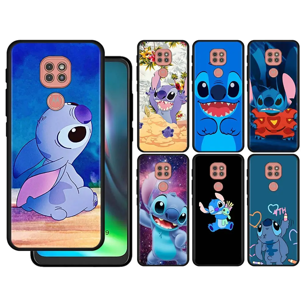 

Cute Lilo Stitch Phone Case For Motorola Moto G30 G9 Play G9 Plus One Fusion Plus G8 Power Lite E6s Soft Silicone Back Cover