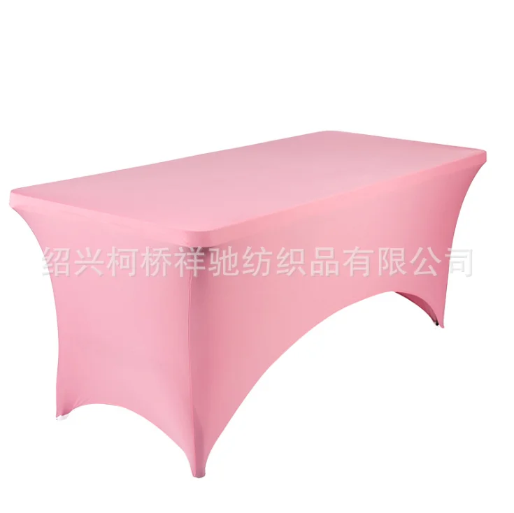 

25pcs Rectangular High Stretch Spandex Table Cover Wedding Birthday Elastic Long Table Cloth eyelash Decoration