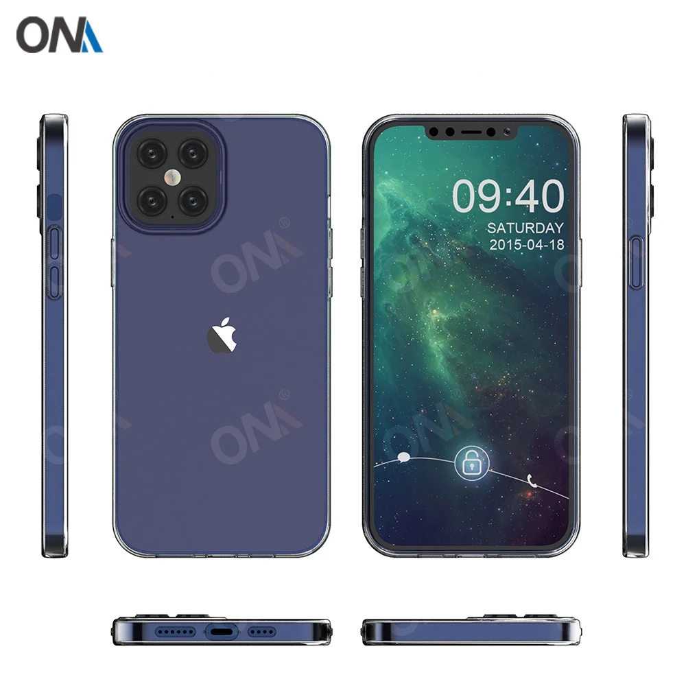 Case For iPhone 12 / Mini / Pro / Pro Max TPU Silicon Clear Fitted Bumper Soft Case for iPhone 12 Pro Max Transparent Back Cover