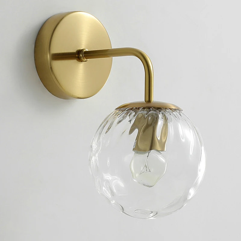 Креативные стеклянные настенная лампа Ванная комната декор настенные