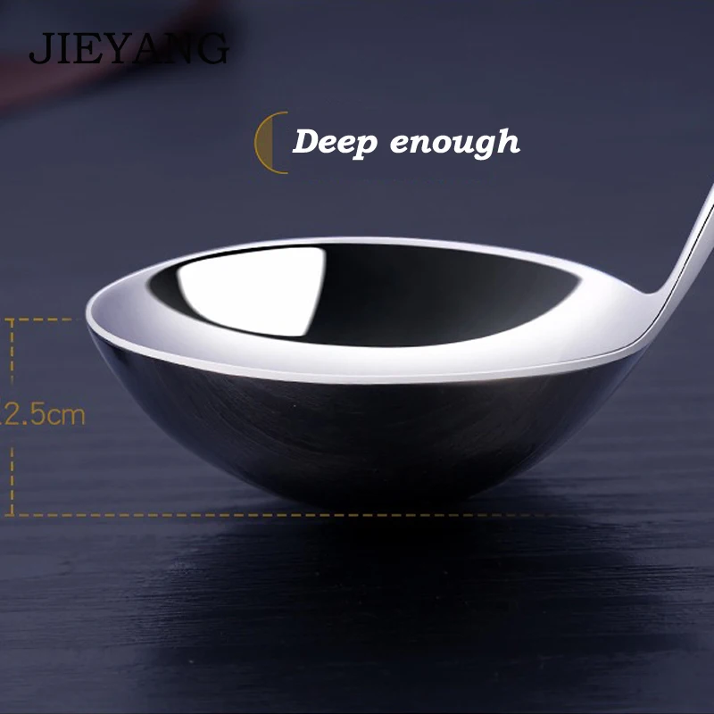 Ложка для супа из нержавеющей стали прочная портативная утолщенная большая