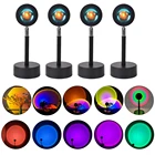 USB Радужный проектор заката атмосферсветильник домашний фон для кофейни настенное украшение цветная лампа