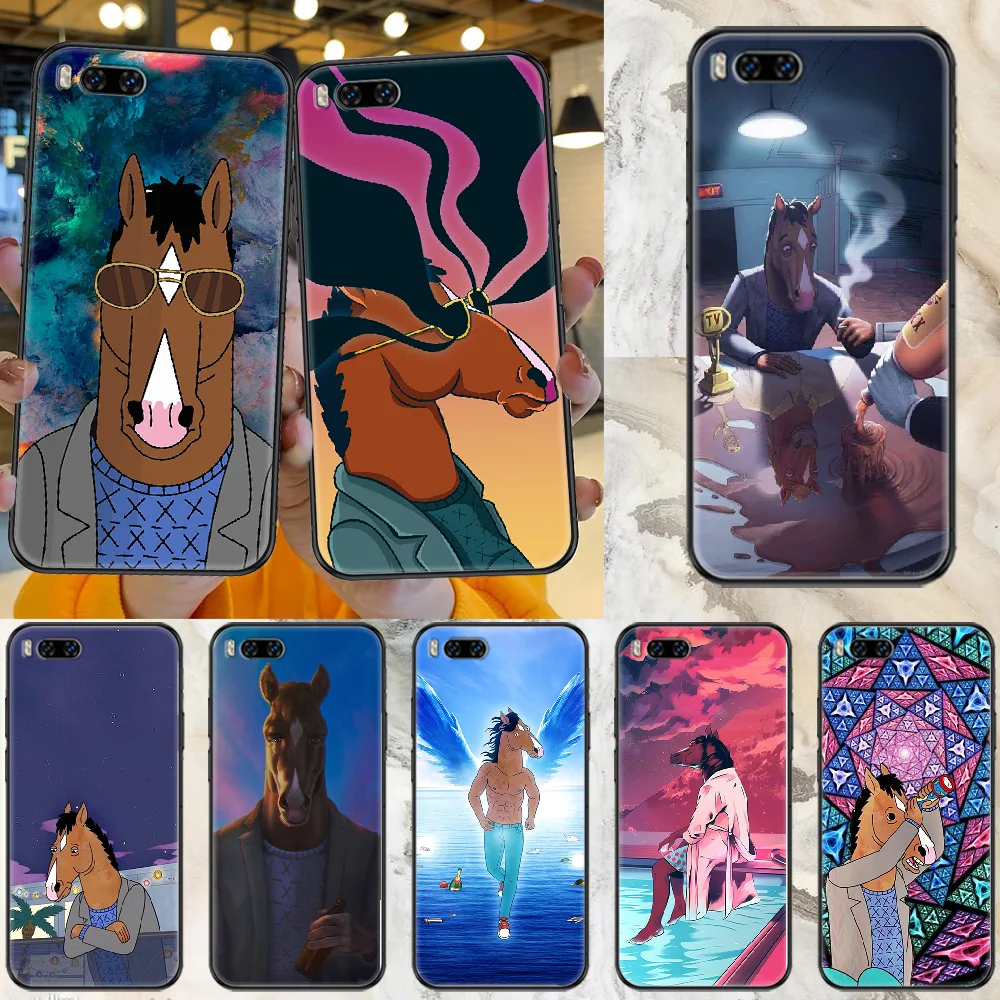 

bo horseman jack horse man Phone case For Xiaomi Mi Max Note 3 A2 A3 8 9 9T 10 Lite Pro Ultra black painting bumper trend cover