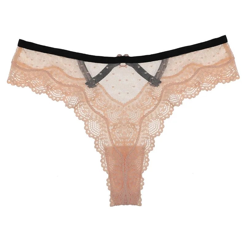 

TERMEZY Wholesale Sexy Lingerie Lace Panties Hollow Out Thong Transparent G-string Underwear 3/5/10 Pieces Size Free Shiping