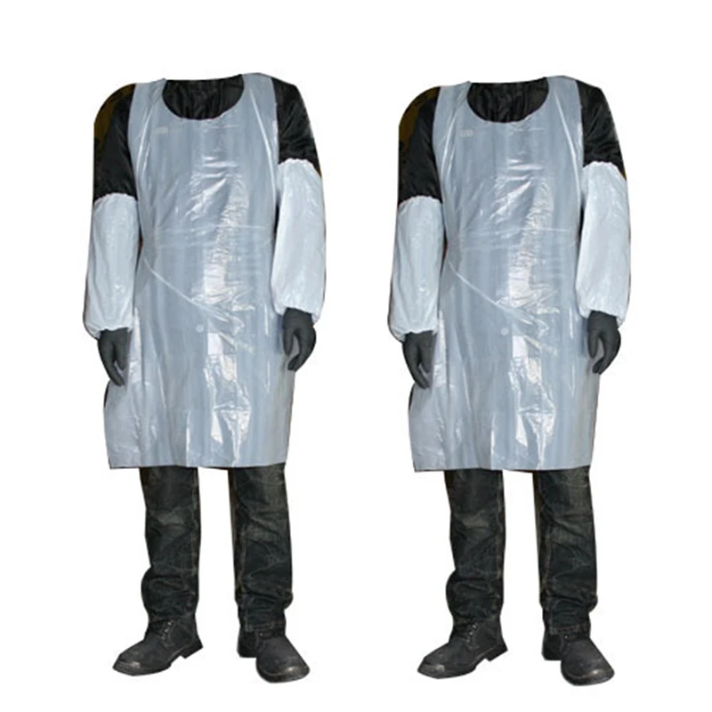 

Tattoo Apron 100PCs/Pack Disposable PE Cleaner Sanitary Transparent Poly Aprons Tattoo Equipment Body Art Household Accessories