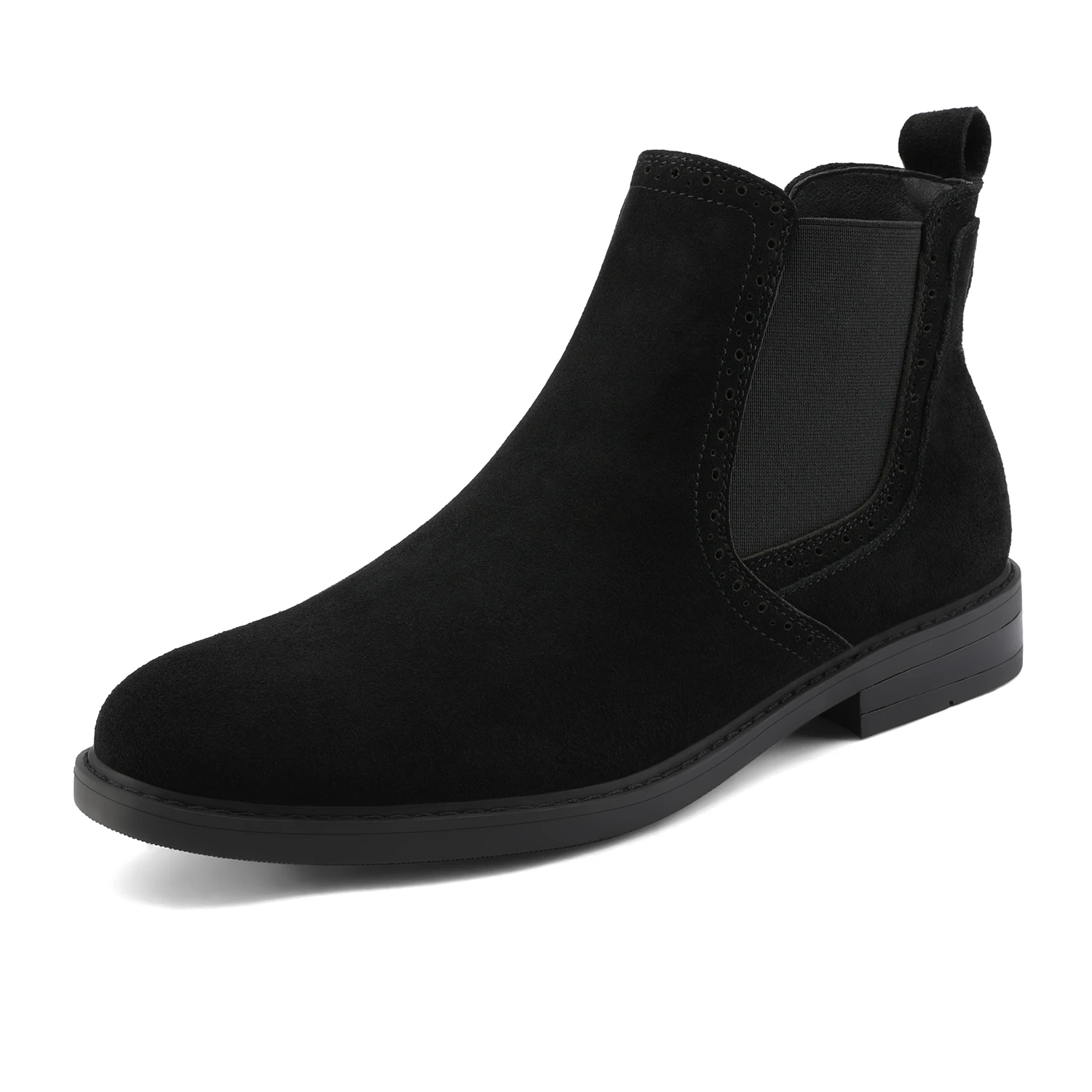 Черный Mens Boots Men's Shoes Suede Ankle Chelsea Winter Men Male Comfortable Shoe - Цвет: Черный