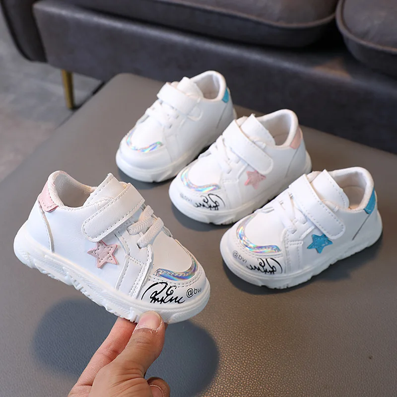 

Обувь для малышей из ПУ кожи, с пятиконечными звездами