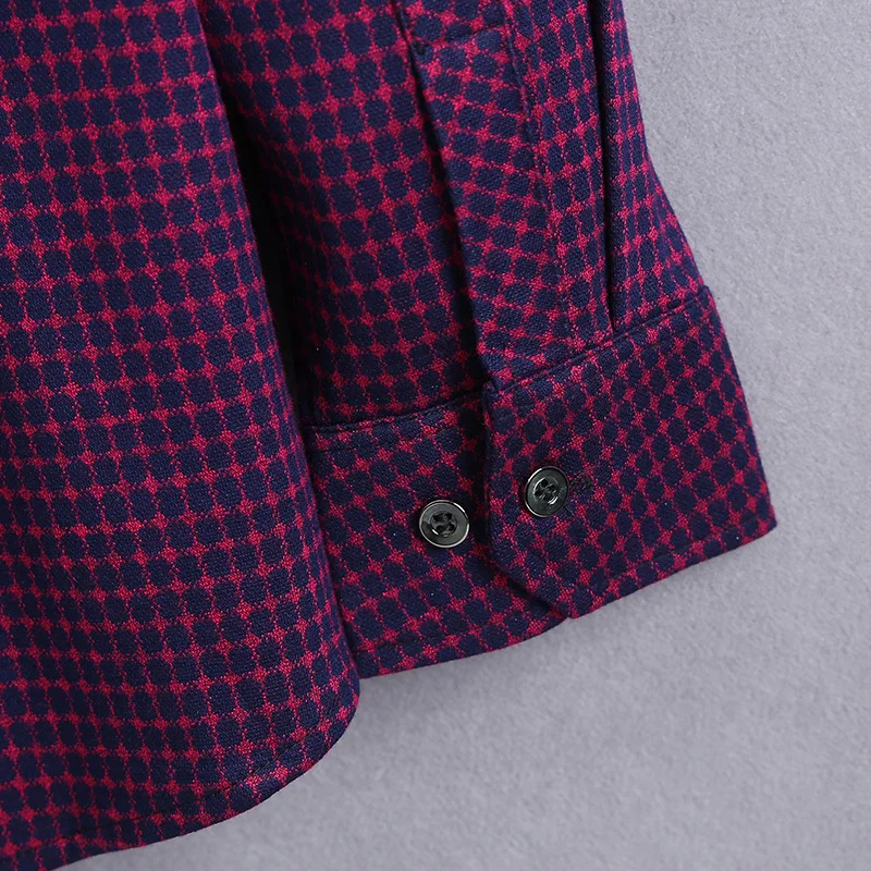 

big size plus size 8XL 7XL 6XL 5XL Men Long Sleeve Shirt New Men's Casual Fat fat Plaid Shirt Male Shirt Big Violet
