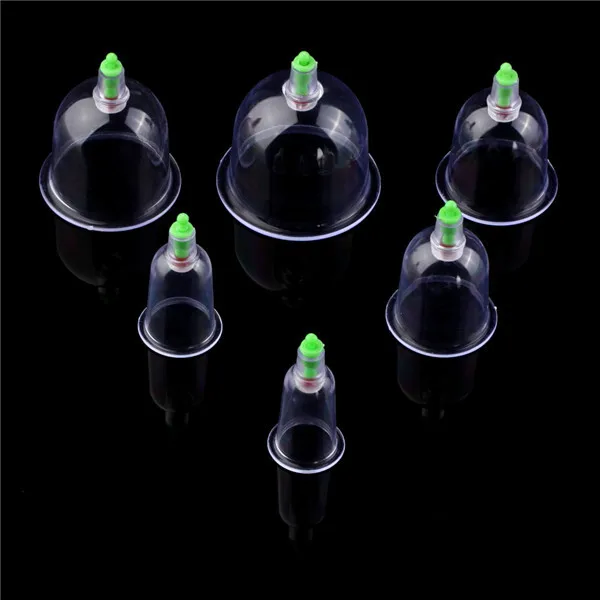 

6 cups Medical Vacuum Body Set Portable Massage Therapy Kit 2017 Sale