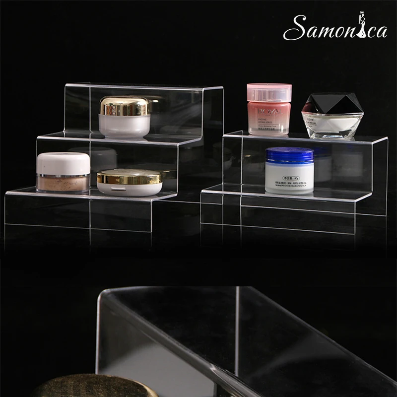 Акриловая прозрачная трехуровневая полка для демонстрации ювелирных изделий