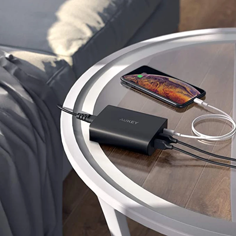 AUKEY Quick Charge 3 0 Мобильный телефон Зарядное устройство USB настенное адаптер зарядная