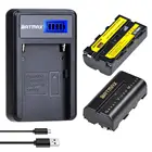Аккумуляторная батарея Batmax NP-F550 F550 F570 + зарядное устройство USB с ЖК-экраном для Светодиодный ongnuo Godox LED светильник YN300Air II YN300 III YN600 Air L132T