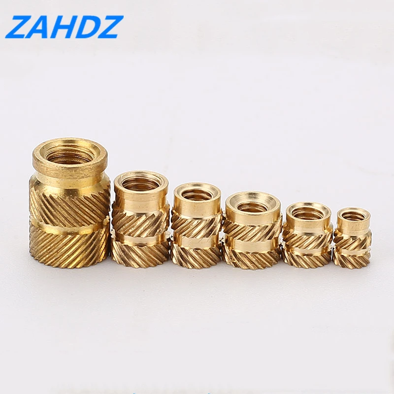 100 шт. латунная термоплавкая вставка гайки нагревательное литье медная резьба