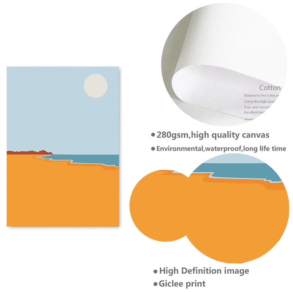 Винтажный постер в скандинавском стиле путешествия города Сан-Франциско Золотые