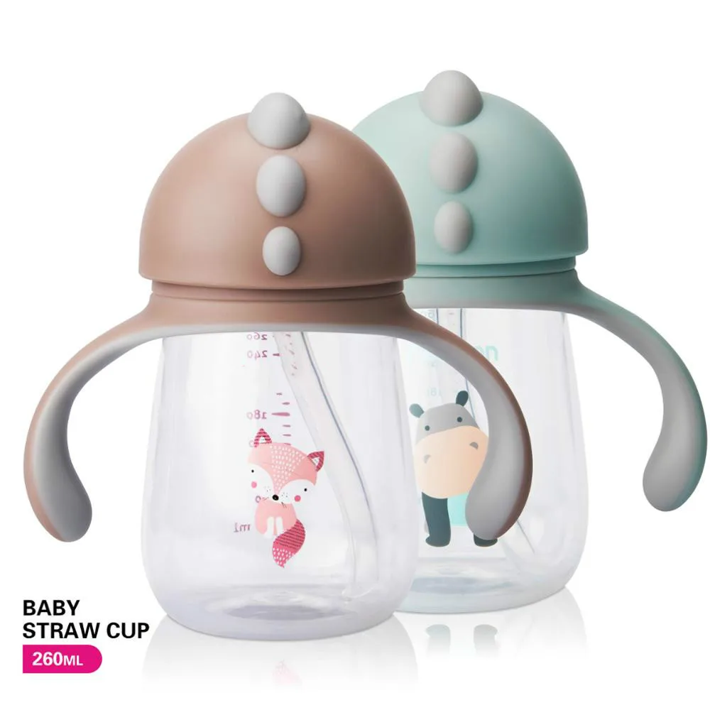 260 мл детская бутылочка для кормления с ручкой учебная Детская Бутылочка без BPA| |