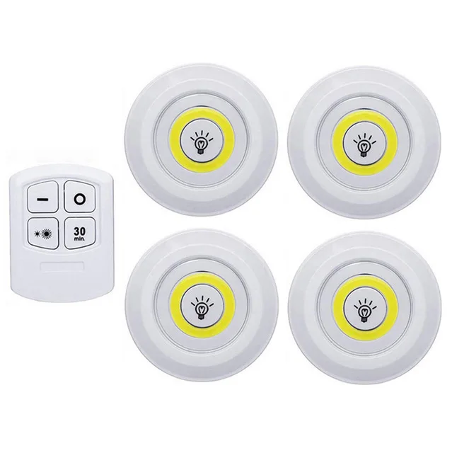 1Remote 4Lamp Беспроводной пульт дистанционного управления, прикроватная лампа, лампа для кормления, лампа для спальни, шкафа, шкафа, лампа, сенсорный маленький Ночной светильник, светильник для кровати - Цвет: 1Remote 4Lamp