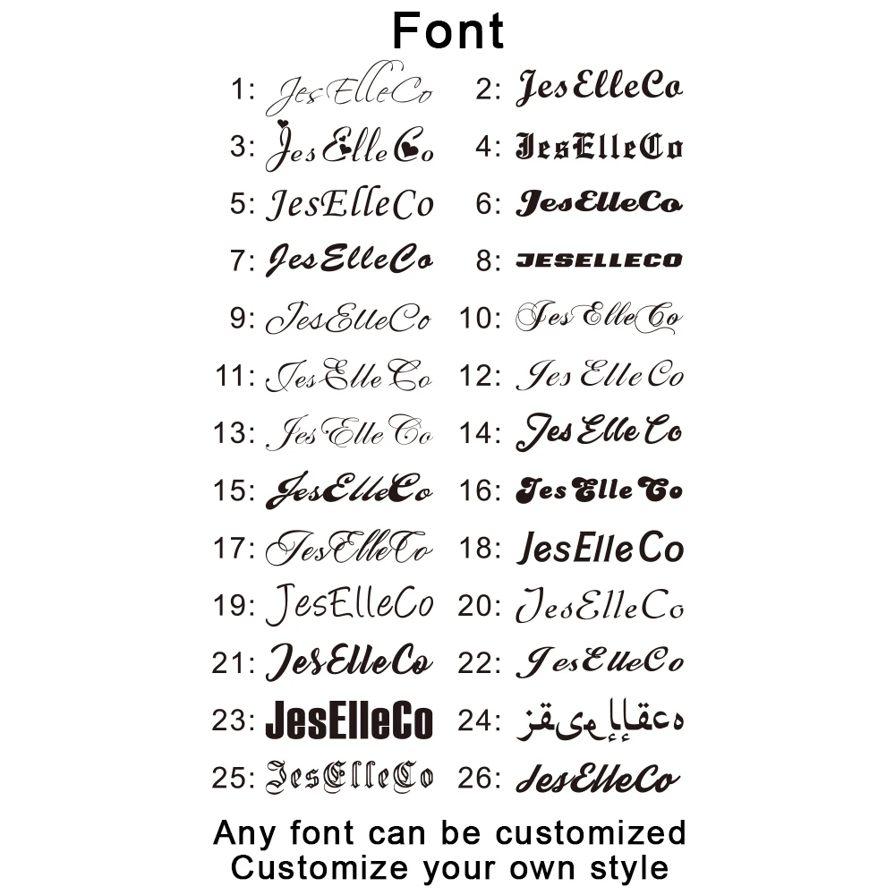 Пользовательское имя серьги персонализировать нержавеющая сталь цвета: