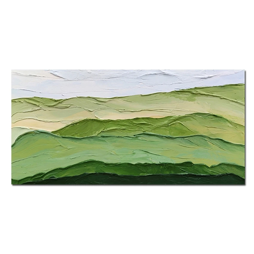 

Palette Knife Heavy Texture Acrylic Canvas Art Pure Handmade No Frame Thick Oil Painting Hot Selling Wall Decor Canvas Art Panel