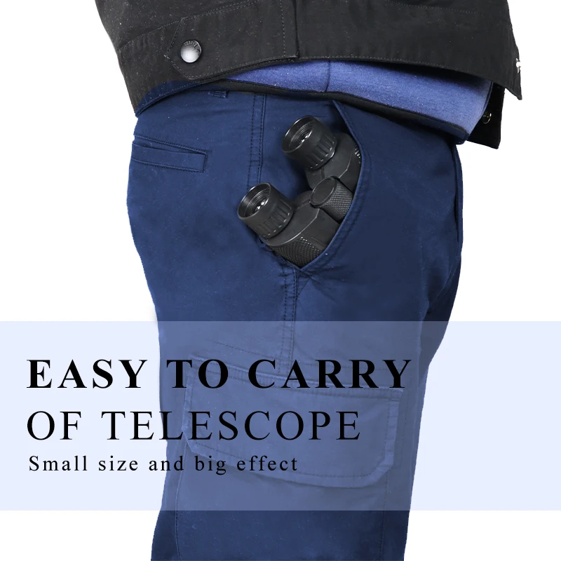 Портативный складной Профессиональный бинокль высокой четкости 10x25 BAK4