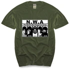 Новое поступление, Мужская футболка, летняя мужская футболка N.W.A NWA, самая опасная в мире группа, Мужская хлопковая футболка большого размера