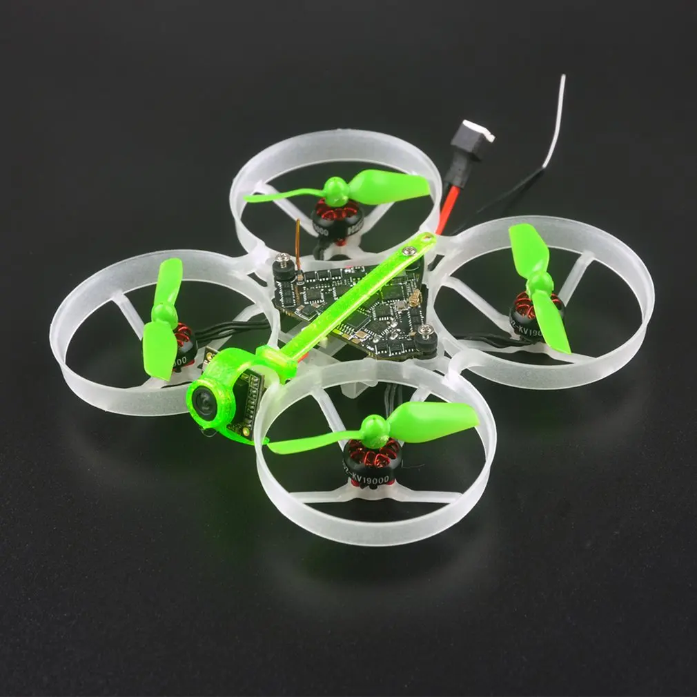 Happymodel-Dron de carreras con visi&oacute;n en primera persona, Moblite7 75mm 1S Whoop Dron, BNF con controlador de vuelo diamante F4 5A BB2 ESC EX 0802 19000KV-1