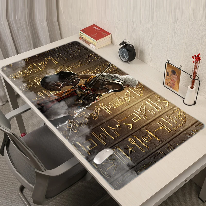 

Коврик для мыши Assassin's Creed, большой игровой коврик для клавиатуры, аксессуары для ПК, милые коврики Xxl в стиле аниме