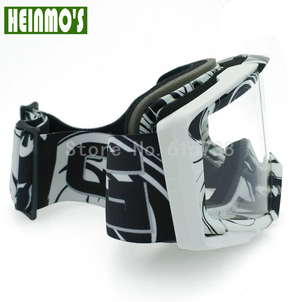 

White Black Color Lens Goggle Off Road Motocross Goggles Glasses Motorcycle Goggle Dirt Bike Racing Google Unisex Biker Goggles