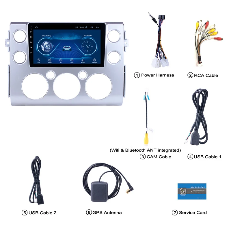 IPS 2.5D экран GPS головное устройство мультимедийный плеер для 2007 2008 Toyota FJ CRUISER Android 10