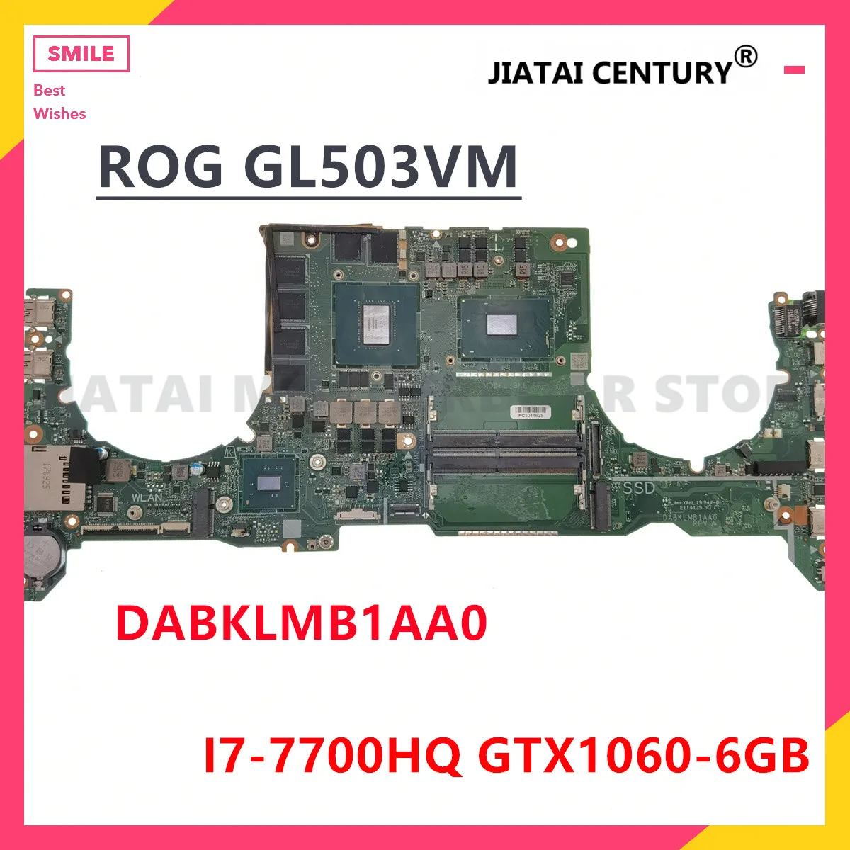 Для Asus TUF GL503VD GL503VM GL503V всеобщая плата DABKLMB1AA0 материнская с i7 7700HQ Процессор GTX1050/V4G