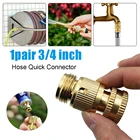 Садовый шланг 34 дюйма, быстроразъемный водяной шланг, латунный, с внутренней резьбой