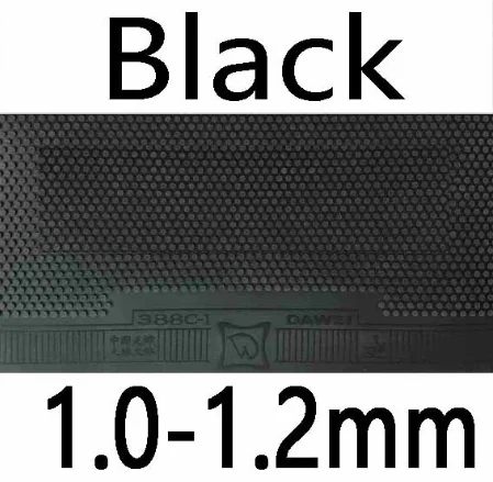 Dawei 388C-1 388C 1 средний pips-out Настольный теннис pingpong Резина с губкой - Цвет: black  1.0-1.2mm