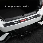 Автомобильные наклейки из углеродного волокна для заднего бампера автомобиля, защитные наклейки для багажника, пленки для Haval F7 jolion f7x H6 h9 h6, автомобильные аксессуары