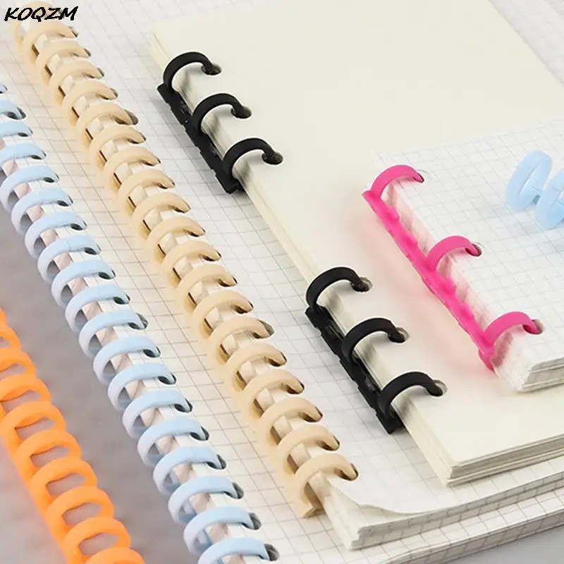 

30 Hole Loose-leaf Plastic Binding Ring Spring Spiral Rings for A4 A5 A6 Paper
