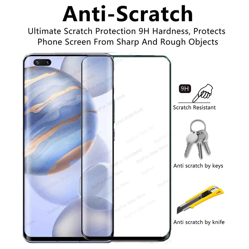 Защитное стекло для huawei honor 30 pro полное покрытие Защитная пленка камеры 2 в 1 view v30 30s