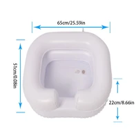 inflatable shampoo conditioner basin portable elderly care hair washing basin with drain tube for handicapped disabled 652c