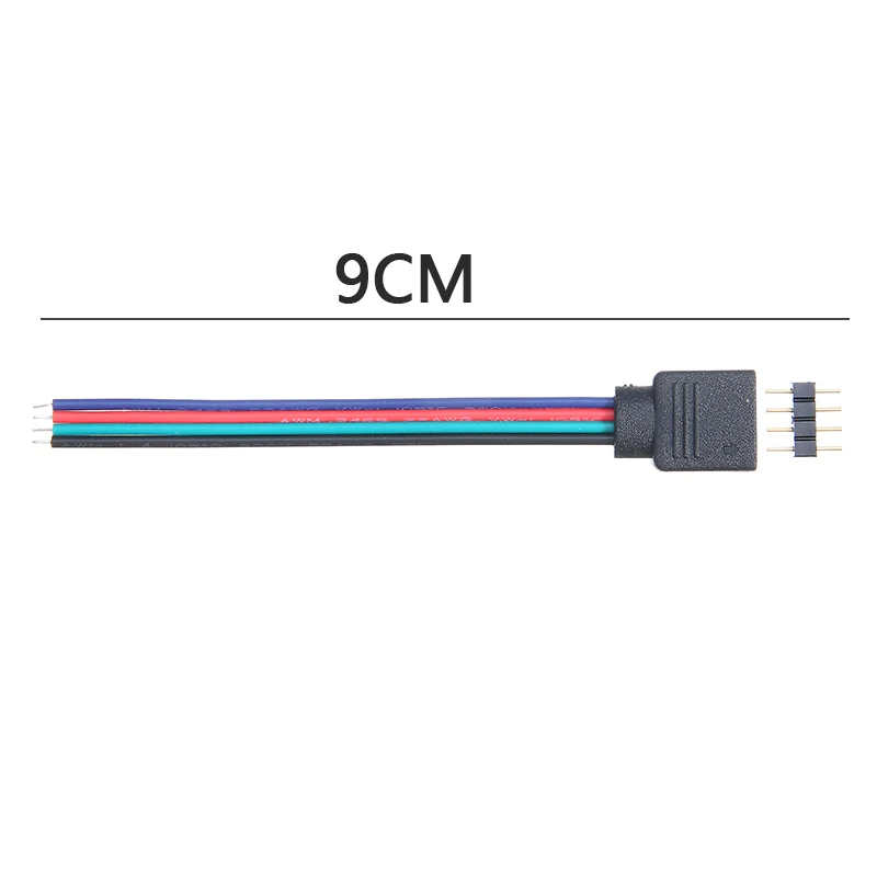 10 шт. соединительный кабель с разъемом кабеля 3528 5050 RGB 4 Pin типа папа + Женский
