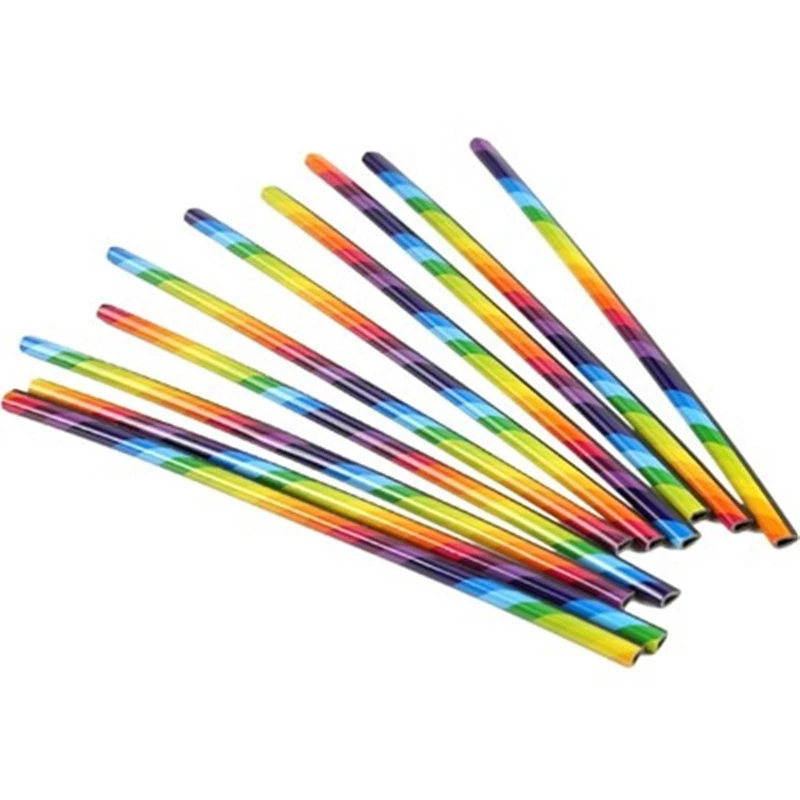 

10Pcs Colorful Car Air Conditioner Outlet Vent Decoration Grille Chrome Decoration Strip Car Styling Accessories
