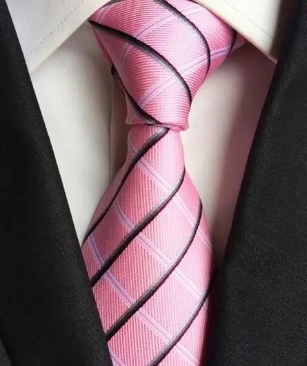 

New Classic 100% Silk Men's Ties Neck Ties 8cm Plaid Striped Ties for Men Formal Business Luxury Wedding Party Neckties Gravatas