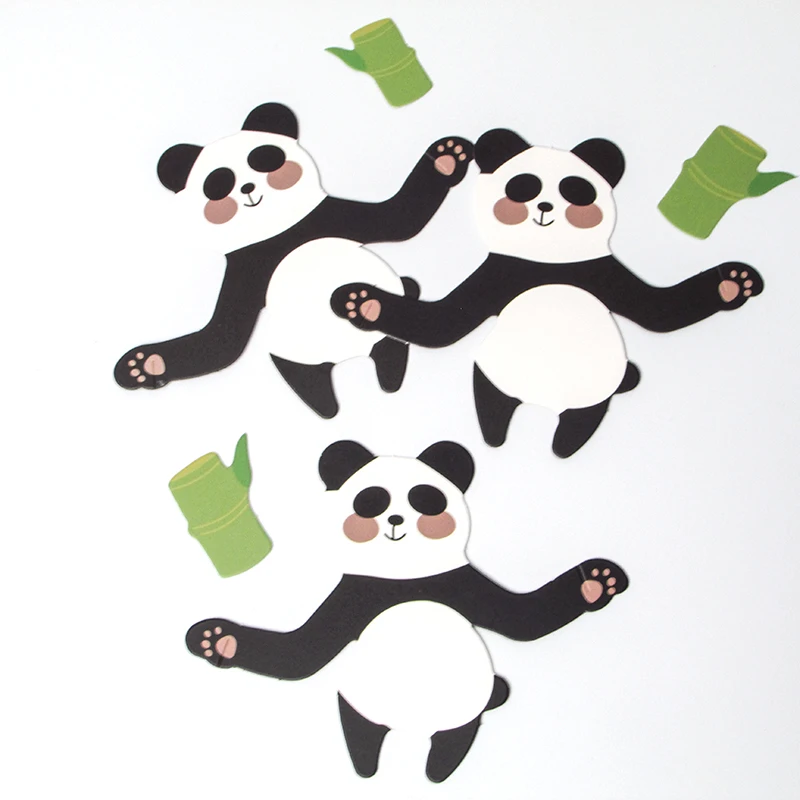 panda x30pcs 30 шт. украшения в виде животных, конфет, обезьяны, кролика, панды, детские товары для вечеринки на день рождения, сладости, подарок для ребенка, декор для душа - Цвет: panda x30pcs