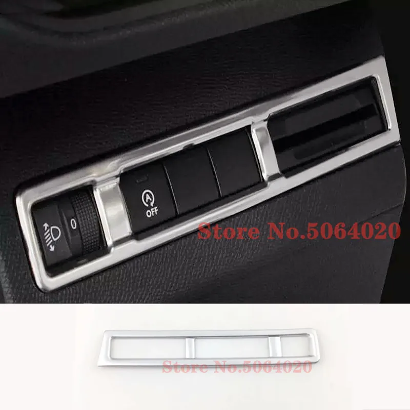 

Stainless steel LHD Car Headlamps Adjustment Switch frame Cover trim Car Styling For Peugeot 3008 GT 5008 2017 2018 Accessories