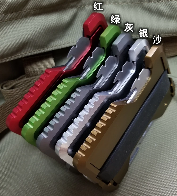 FanFans Hard Warrior DANGO Metal Clamp EDC Wallet Tactical Multifunctional Wallet Clasp Equipment