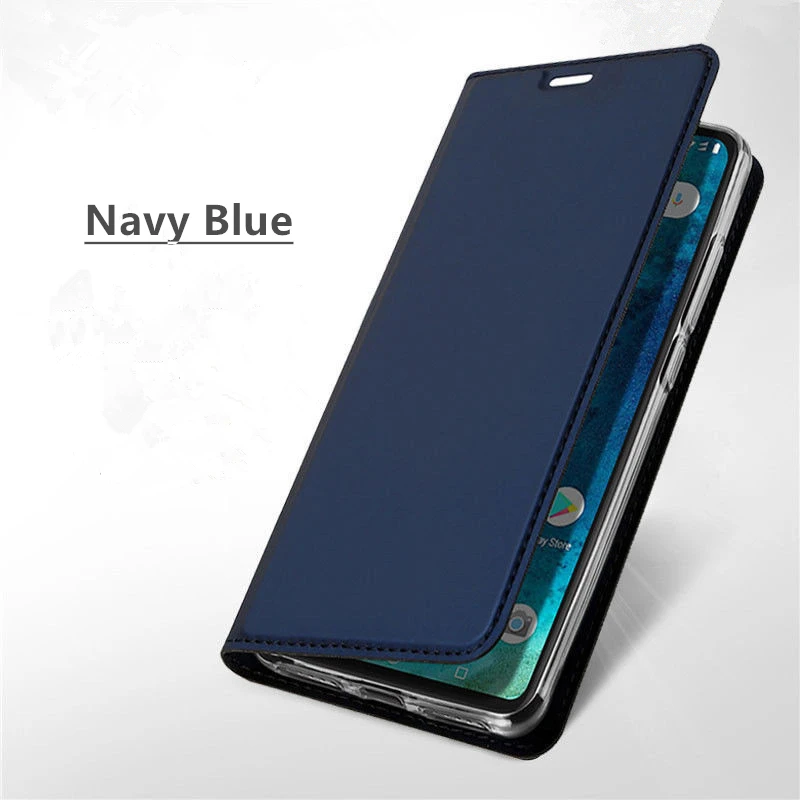 Синий Кожаный чехол для samsung Galaxy S10 S9 S8 Plus S7 Edge S10E чехол-книжка для Galaxy Note 10 Plus S 10 9 8 чехол-книжка для карт - Цвет: Синий