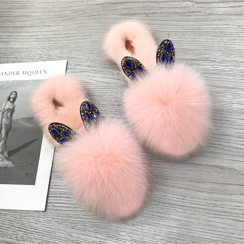 Женские туфли на плоской подошве демисезонные дизайнерские шлепанцы с ушками из