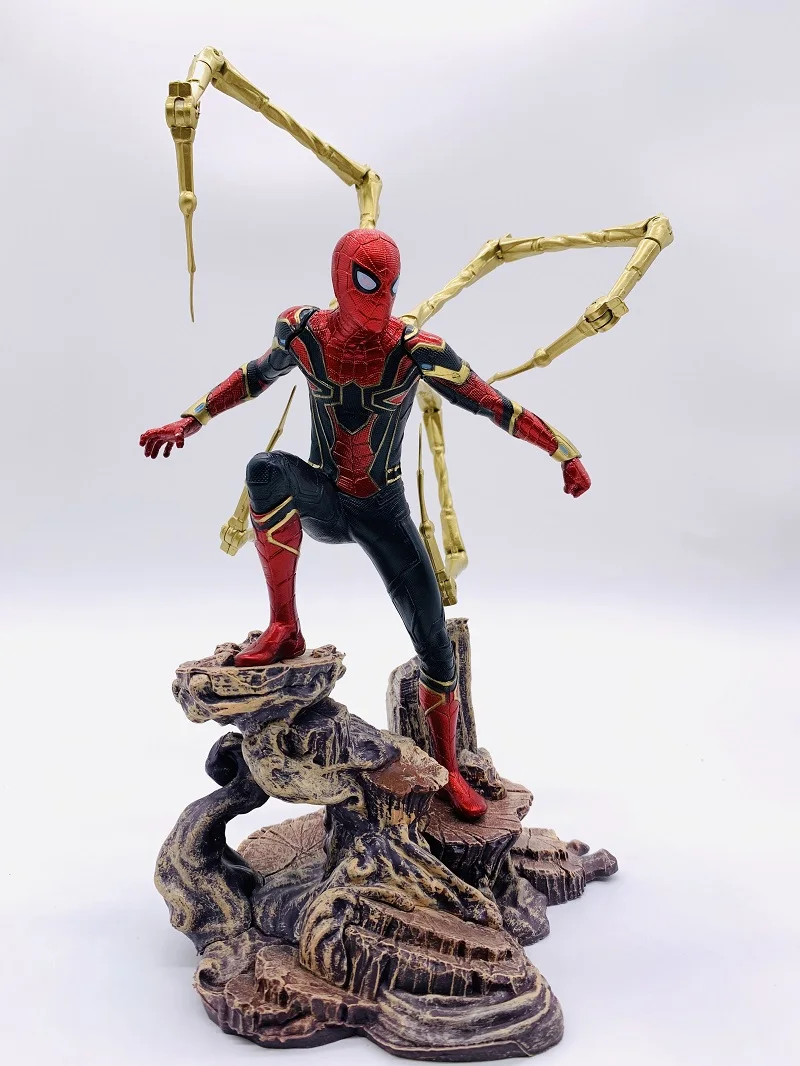 Мстители Капитан Америка фигурка Marvel Железный человек Человек-паук Дэдпул Дэнверс статуя Железный студии ПВХ Фигурки Игрушка Фигурка