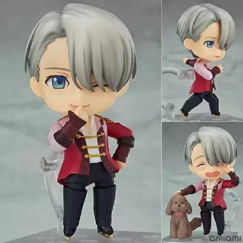 10 см японское аниме YURI on ICE 741 # Victor Nikiforov Q Ver. Модель экшн-фигурки из ПВХ милый