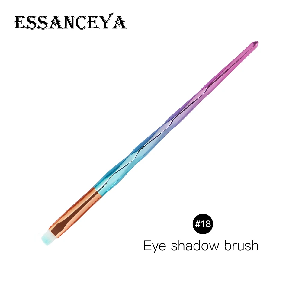 R18 ESSANCEYA, 1 шт., рыбные алмазные кисти для макияжа, набор, основа для растушевки, сила теней, контур, консилер, румяна, косметика, красота, макияж - Handle Color: R18