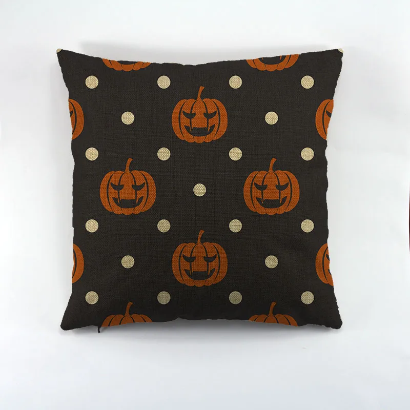 

halloween and pumpkin style Decorative Cotton Cushion Cover For Sofa Throw Cushion Cover For Seat Chair