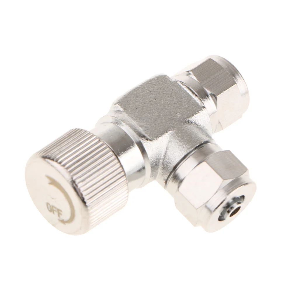 Двунаправленный алюминиевый аквариумный точный игольчатый регулирующий клапан